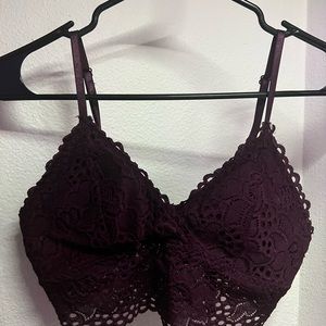 Medium laced strap bralette/Top with padding!